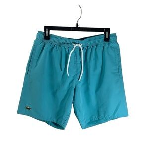 Lacoste Swim Shorts With Lining And Drawstrings